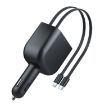 Y4 Retractable Cable Car Charger & Bluetooth MP3 Player - Fast Charging - 8