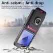 Samsung Galaxy Z Flip6 5G Twill Fabric Card Bag Ring Case (Black) - 4