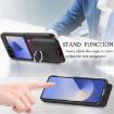 Samsung Galaxy Z Flip6 5G Twill Fabric Card Bag Ring Case (Black) - 7
