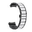 Huawei Watch 5 42mm Ceramic White Metal Band, Butterfly Buckle (Black White) - 2