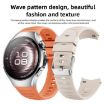 Huawei Watch 5 42mm Orange Corrugated Silicone Band - 4