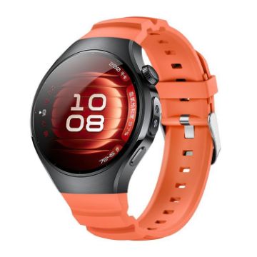 Huawei Watch 5 42mm Orange Silicone Band with Metal Pin Buckle - 1