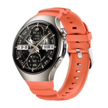 Huawei Watch 5 46mm Orange Silicone Band with Metal Pin Buckle - 1