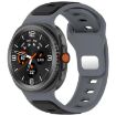 Samsung Galaxy Watch 8 40/44mm Gray Black Silicone Band Reverse Buckle - 1
