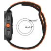 Samsung Galaxy Watch 8 40/44mm Gray Black Silicone Band Reverse Buckle - 6