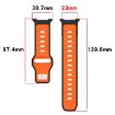 Samsung Galaxy Watch 8 40/44mm Gray Black Silicone Band Reverse Buckle - 7