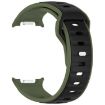 Samsung Galaxy Watch 8 40/44mm Two Color Silicone Band Army Green - 3