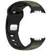 Samsung Galaxy Watch 8 40/44mm Black Army Green Silicone Band - 4