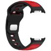 Samsung Galaxy Watch 8 40/44mm Black Red Silicone Band Reverse Buckle - 4