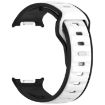 Samsung Galaxy Watch 8 40/44mm Black White Silicone Band Reverse Buckle - 3