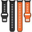 Samsung Galaxy Watch 8 40/44mm Black White Silicone Band Reverse Buckle - 8