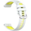 Garmin Forerunner 970 Two Color Silicone Watch Band White/Lime Green - 2