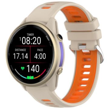 Garmin Forerunner 970 Orange Silicone Watch Band with Steel Buckle - 1