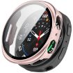 Samsung Galaxy Watch 8 44mm Frosted Pink PC Case with Tempered Film - 1