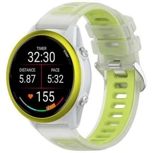 Lime 20mm Jelly Silicone Watch Band - Durable & Stylish Replacement Strap - 1