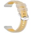Yellow 20mm Jelly Silicone Watch Band - Durable & Stylish Replacement Strap - 3