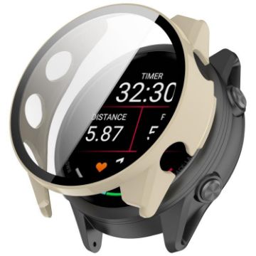 Garmin Forerunner 570 47mm Ivory White Tempered Film PC Watch Case - 1