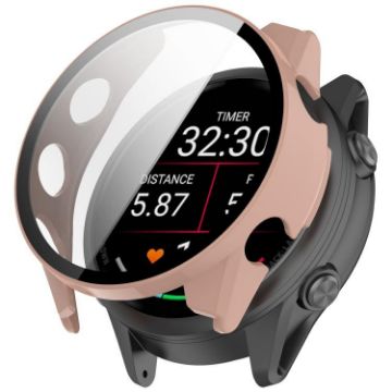 Garmin Forerunner 570 47mm Pink Tempered Film PC Watch Case - 1