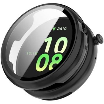 For Honor Watch Fit Tempered Film PC Protective Case - Black - 1