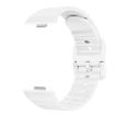 Huawei Watch Fit 4 Pro/4/3 Silicone Band - Wave Texture, Solid White - 3