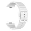Huawei Watch Fit 4 Pro/4/3 Silicone Band - Wave Texture, Solid White - 4