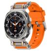 Samsung Galaxy Watch Ultra 47mm Silicone Band, Metal Connector, Orange - 1