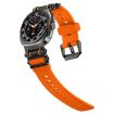 Samsung Galaxy Watch Ultra 47mm Black Orange Silicone Band - 6