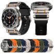 Samsung Galaxy Watch Ultra 47mm Black Orange Silicone Band - 8