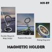 Jmary MH-89 Car Magnetic Phone Holder - Folding & Adjustable Design - 5