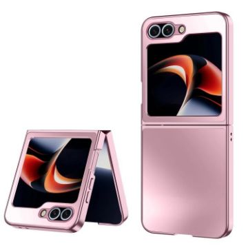 Samsung Galaxy Z Flip6 5G Pink Frosted Shockproof Folding Case - 1