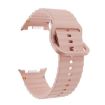 Samsung Galaxy Watch 8 40mm/44mm Pink Silicone Band Wavy Grain Buckle - 3