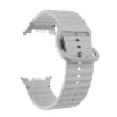 Samsung Galaxy Watch 8 40mm/44mm Gray Silicone Band Wavy Grain - 3