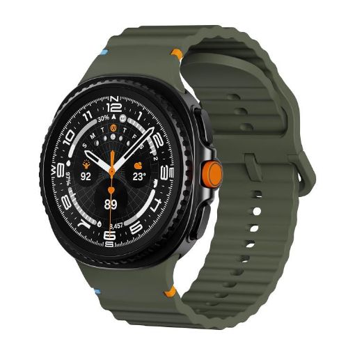 Samsung Galaxy Watch 8 40mm/44mm Army Green Silicone Band - 1