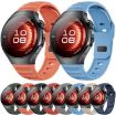 Huawei Watch 5 42mm Silicone Band, Dot Texture, Reverse Buckle, Starlight - 2