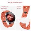 Huawei Watch 5 42mm Dark Blue Dot Texture Silicone Band - 5