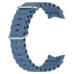 Samsung Galaxy Watch 7 40/44mm Blue Silicone Band Marine Silver Buckle - 2