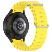 Samsung Galaxy Watch 7 Silicone Band Yellow 40/44mm Marine Silver Buckle - 1