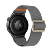 Universal 20mm Dark Gray Elastic Nylon Mechanical Watch Band - 2