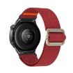 Universal 22mm Wine Red Nylon Watch Band - Mechanical Drip Elastic Strap - 2