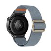 22mm Universal Elastic Nylon Watch Band - Haze Blue Drip Design - 2