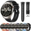 Huawei Watch 5 46mm Orange Corrugated Silicone Band - 2