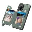 Huawei nova 14 Pro Green Carbon Fiber Flip Zipper Wallet Phone Case - 4