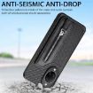Huawei nova 14 Ultra Green Carbon Fiber Flip Zipper Wallet Case - 8