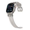 Apple Watch Band 46/49/45/44mm Twill Texture TPU Titanium Starlight - 5
