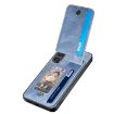 Huawei nova 14 Blue Carbon Fiber Vertical Flip Zipper Phone Case - 4