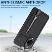 Huawei nova 14 Ultra Carbon Fiber Vertical Flip Zipper Case - Khaki - 9