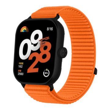Redmi Watch 5/4 Orange Woven Nylon Hook & Loop Fastener Band - 1