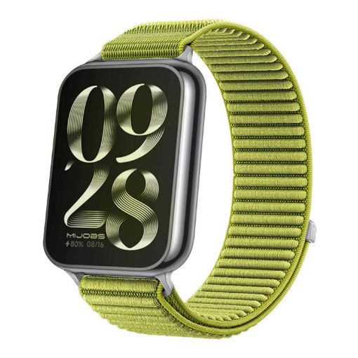 Xiaomi Smart Band 9/8 Pro Nylon Hook Loop Watch Band - Wilderness Green - 1