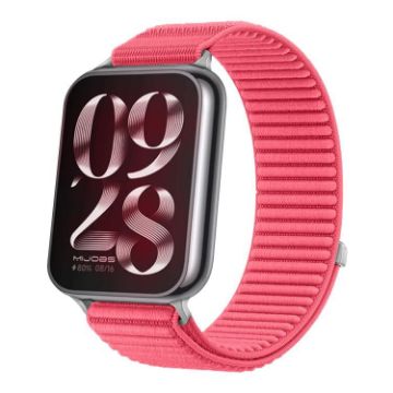 Xiaomi Smart Band 9/8 Pro Red Nylon Hook Loop Fastener Watch Band - 1