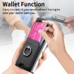 Samsung Galaxy Z Fold4 5G Twill Fabric Card Bag Ring Case (Black) - 5
